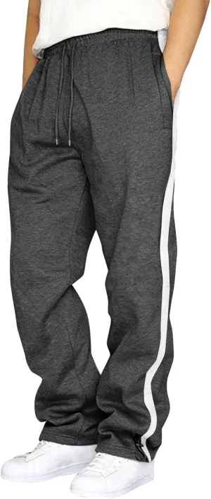 Men's Multi Pockets Slim Cargo Pants - Hiking Combat Work Trousers Outdoor Casual Straight Fit Cargo Sweatpants