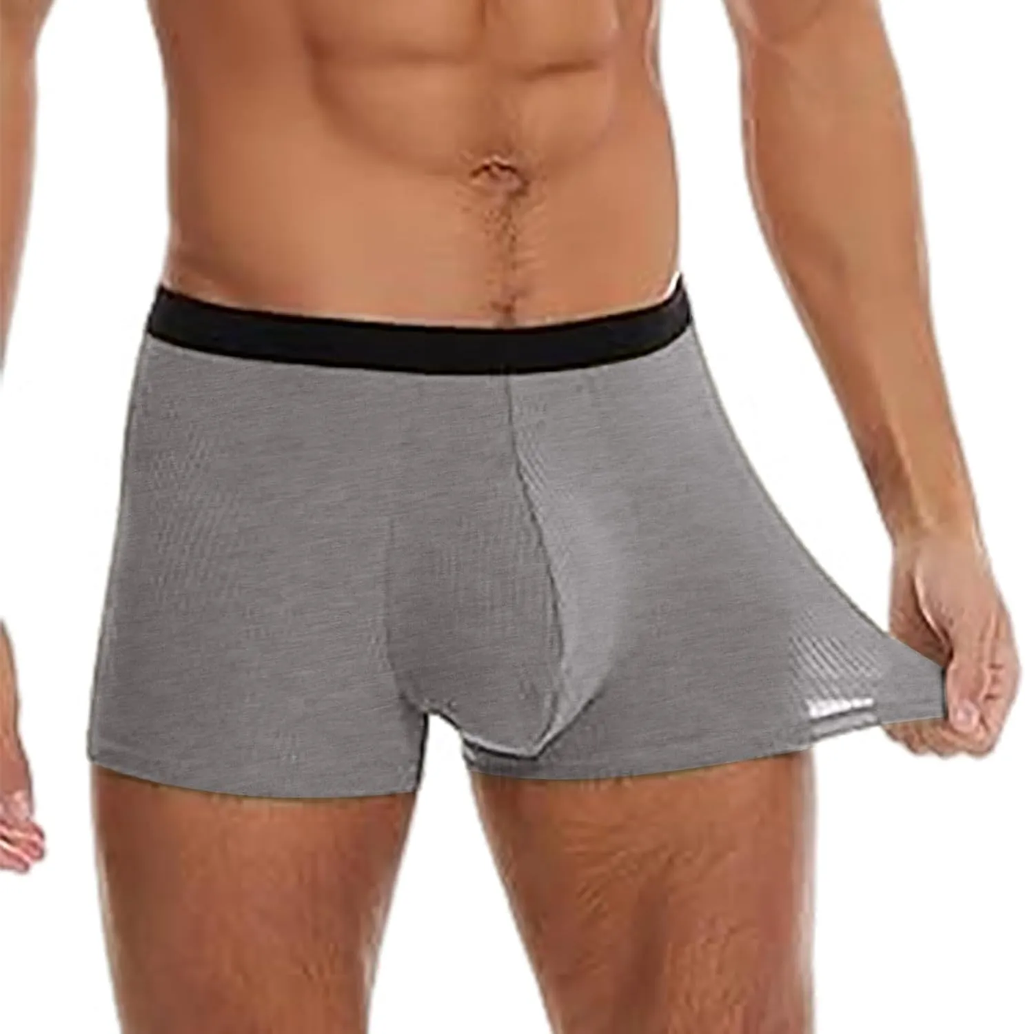 Mens Pouch Briefs With Big Pouch Ribbed Briefs High Elasticity Breathable Soft Underwear Underwear Men