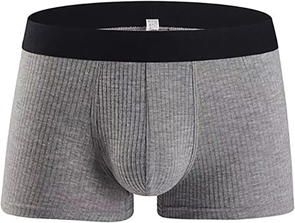 Mens Pouch Briefs With Big Pouch Ribbed Briefs High Elasticity Breathable Soft Underwear Underwear Men