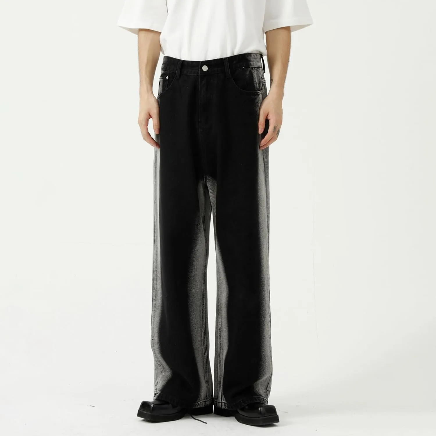 Men's Slim Fit Flared Jeans Comfort Denim Pants 60s 70s Retro Trousers Bell Bottoms Jeans for Men Mens 511 Slim