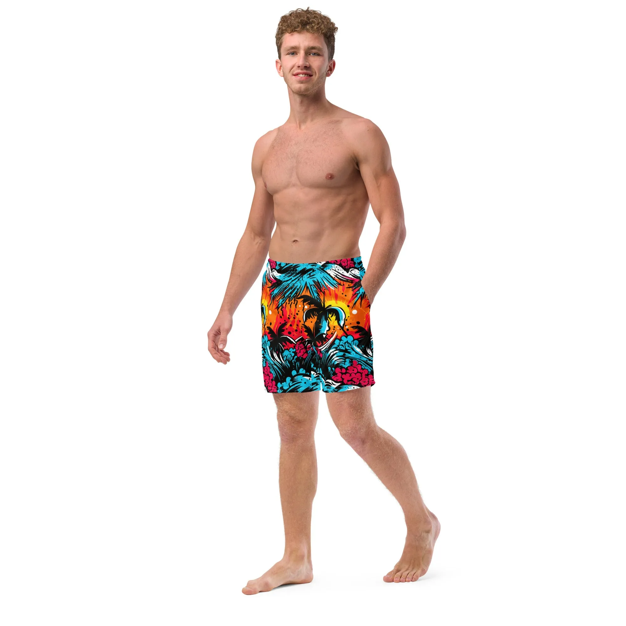 Men's Swim Trunks - Tropical Adventure 001