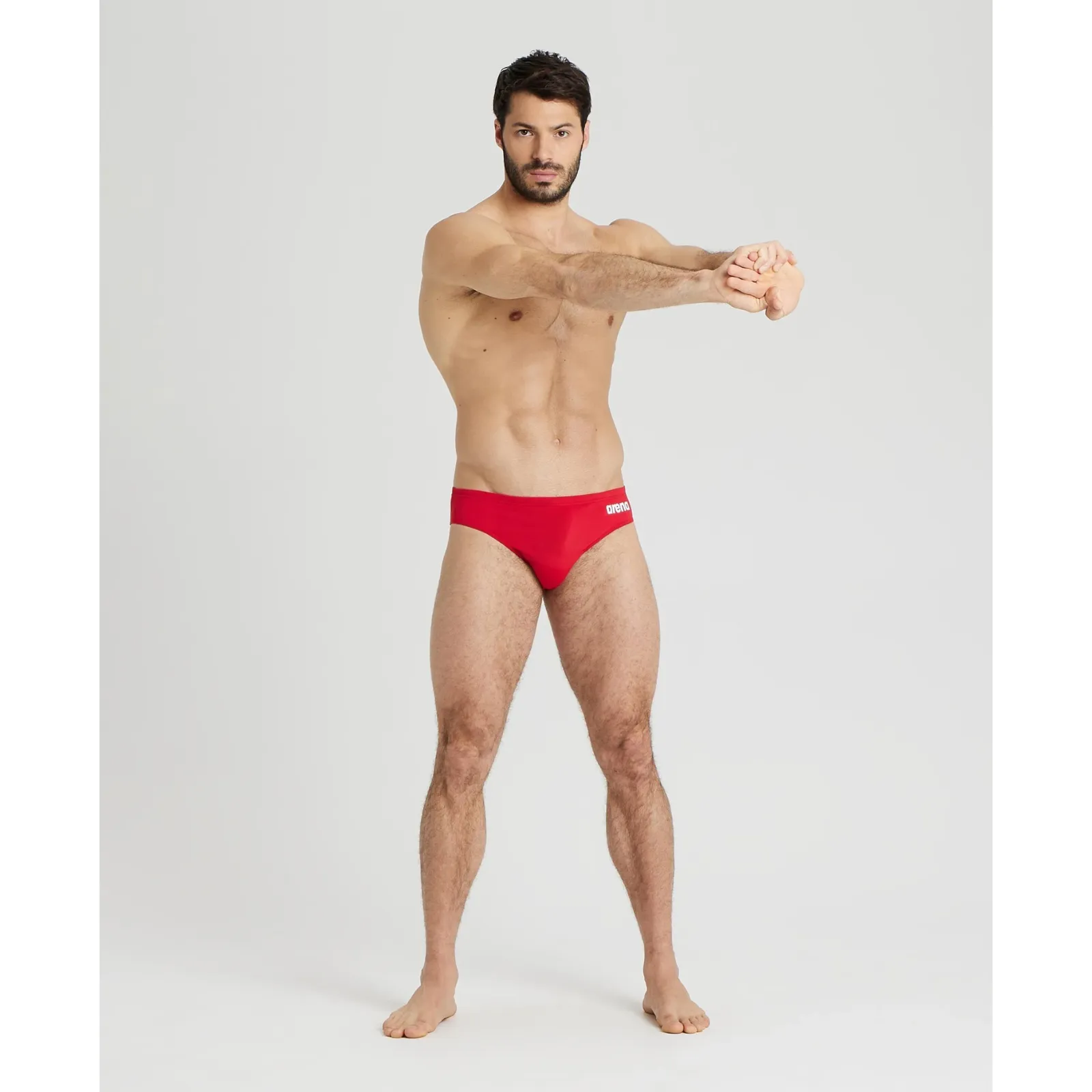 MEN'S TEAM SWIM BRIEF SOLID - RED