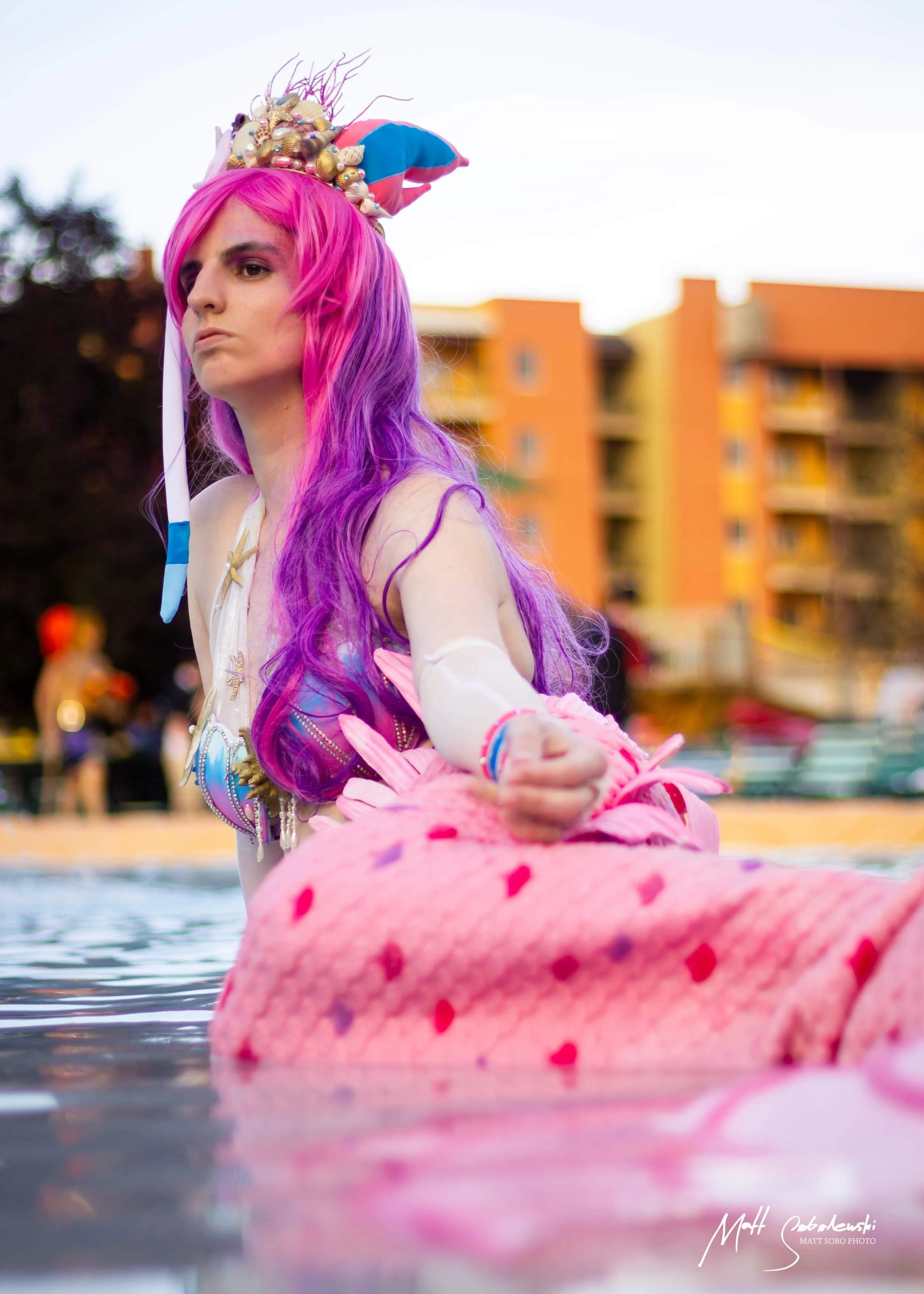 Mermaid Sylveon Inspired Ears Crown with Seashell Detailing