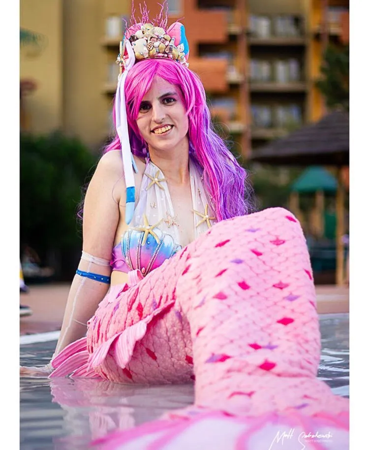 Mermaid Sylveon Inspired Ears Crown with Seashell Detailing