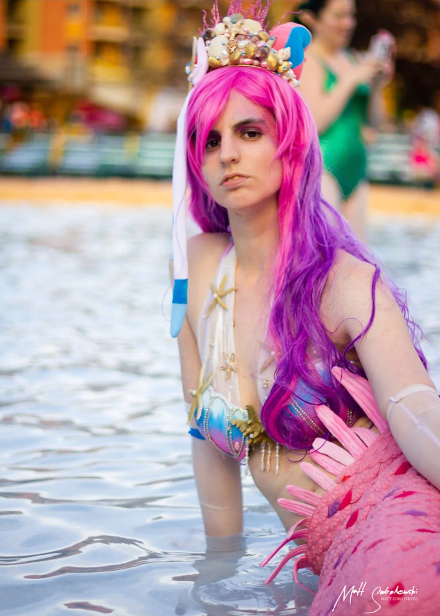 Mermaid Sylveon Inspired Ears Crown with Seashell Detailing