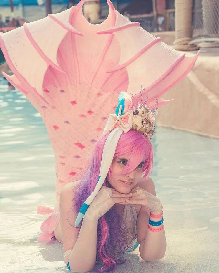 Mermaid Sylveon Inspired Ears Crown with Seashell Detailing