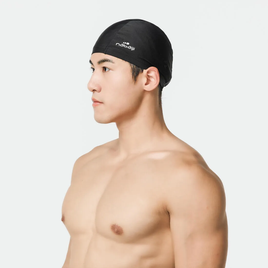 Mesh Fabric Swim Cap, Sizes S and L