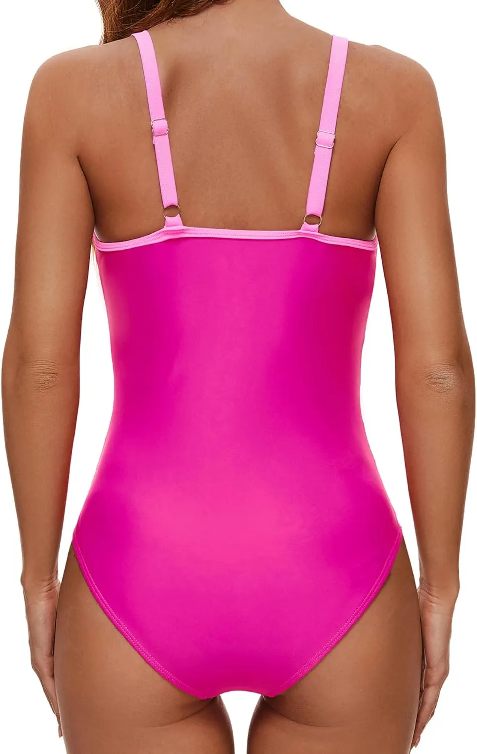 Mesh One Piece Swimsuit for Women Sexy Tummy Control 2024 Push Up High Waisted Bathing Suit