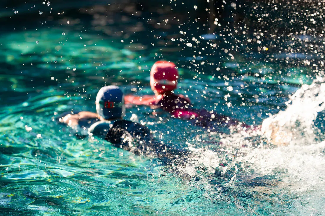 Mesh swimming cap - Plain fabric - Size S