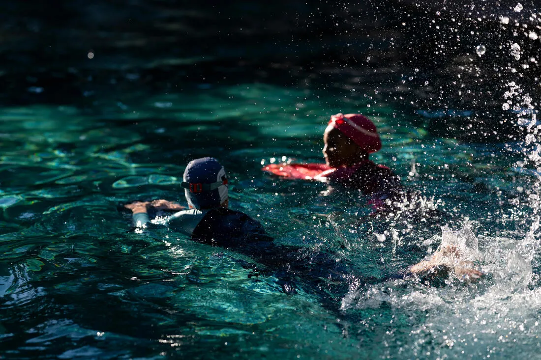 Mesh swimming cap - Plain fabric - Size S
