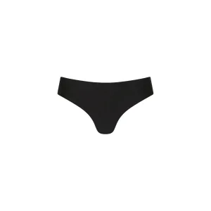 Mid-Rise Brazilian Bikini Bottom - Moonlight Black