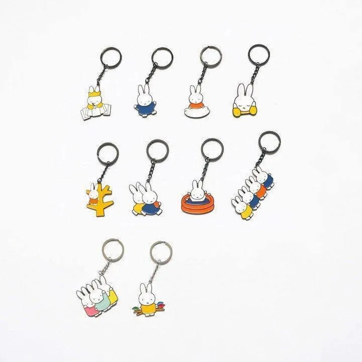 Miffy - Enamel Keychain - Swim