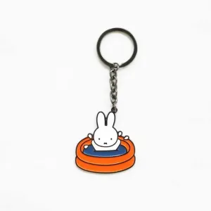 Miffy - Enamel Keychain - Swim