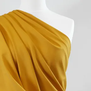 Milan - Saffron Yellow, Viscose Rich Ponte de Roma Fabric - 1.5m remnant