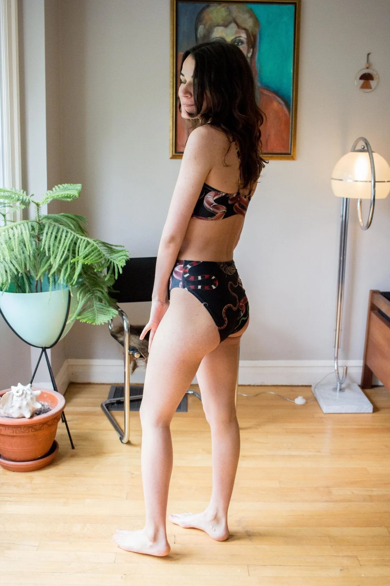 Minnow Bathers Bronze Bottoms (Snake Print)