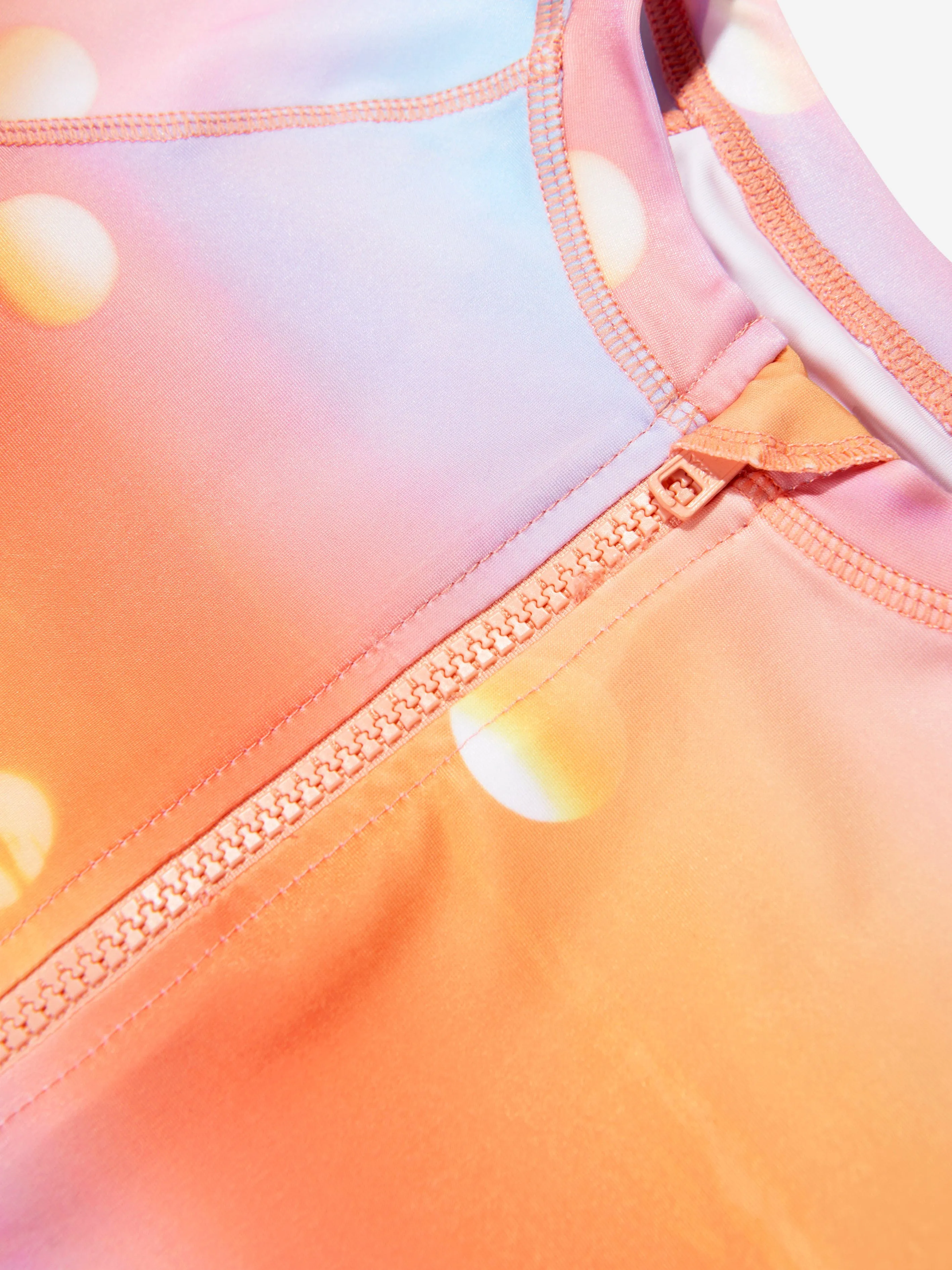 Molo Girls Long Sleeve Nellie Swim Top In Orange