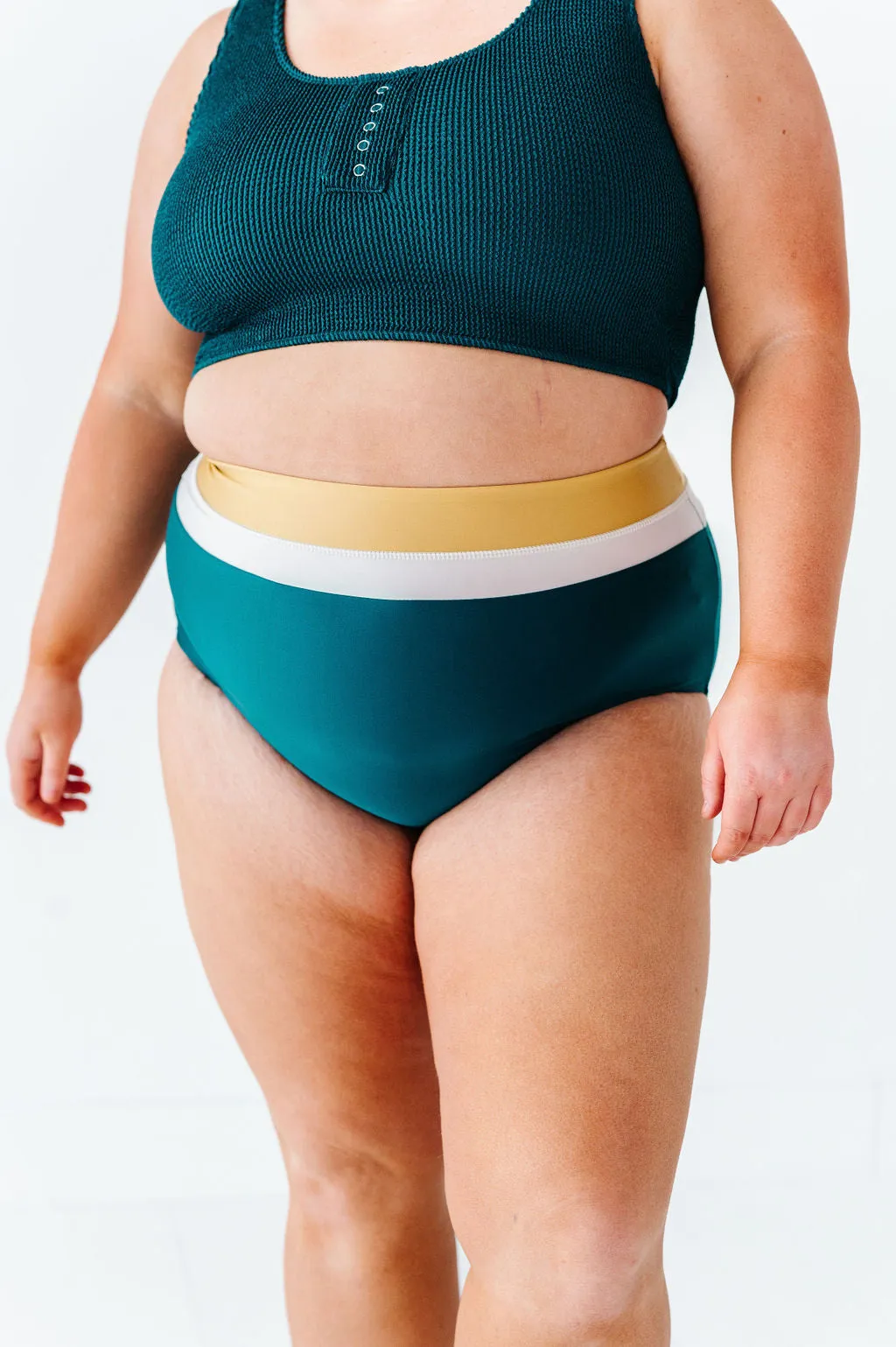 Monroe High Waisted Bottoms in Laguna