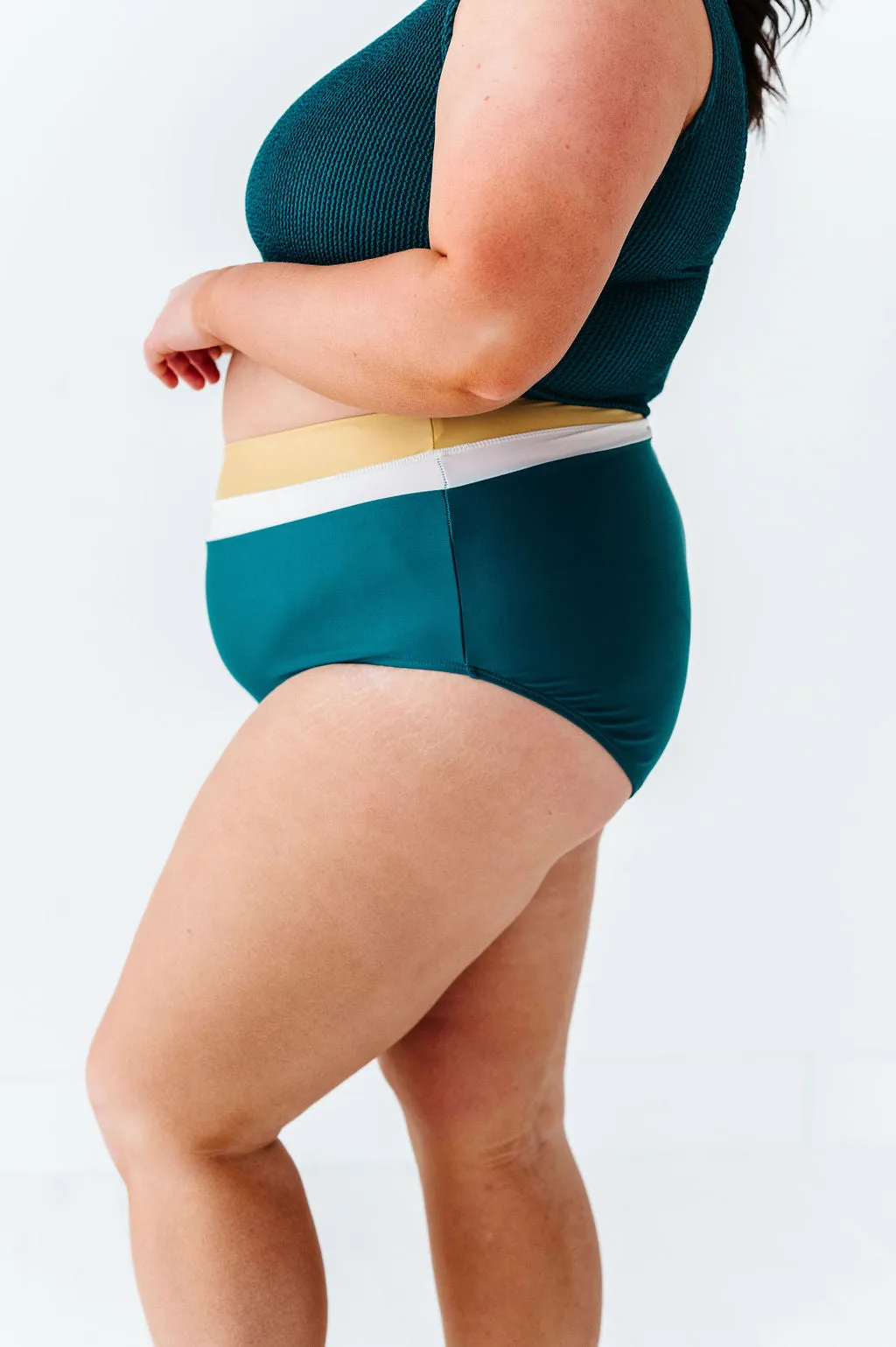 Monroe High Waisted Bottoms in Laguna