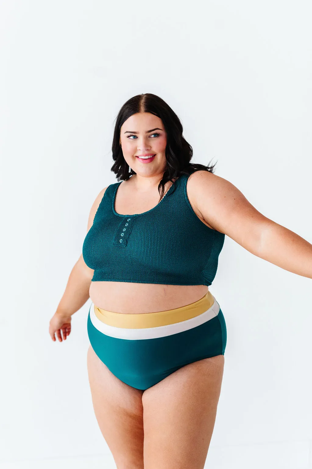 Monroe High Waisted Bottoms in Laguna