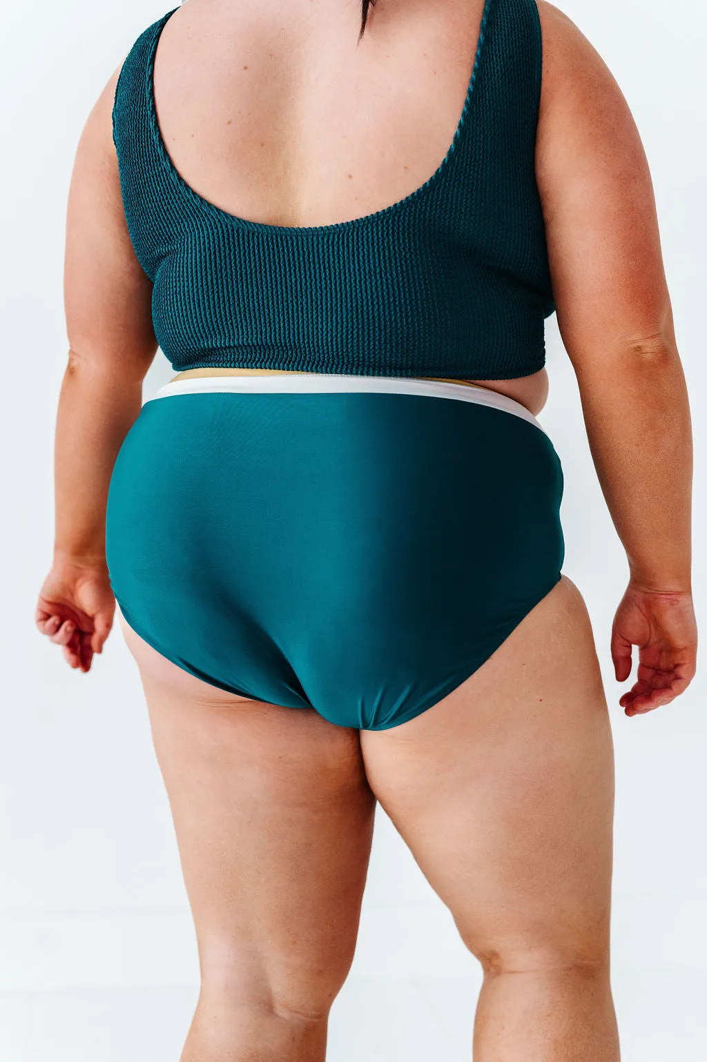 Monroe High Waisted Bottoms in Laguna