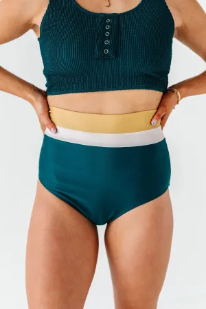 Monroe High Waisted Bottoms in Laguna