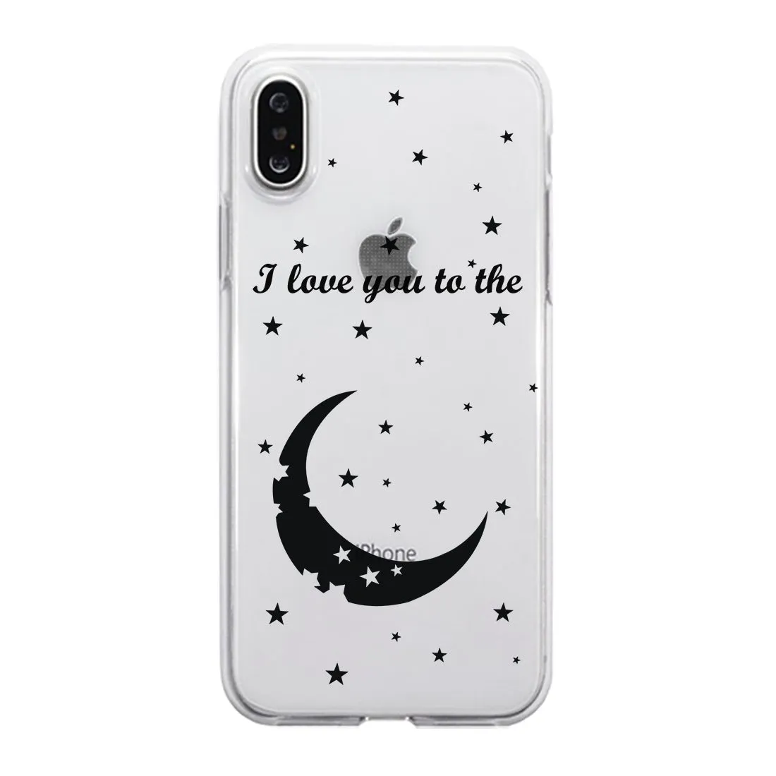 Moon And Back Pattern Couple Matching Phone Cases Humble Sweet Gift
