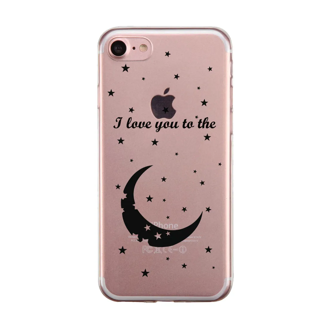 Moon And Back Pattern Couple Matching Phone Cases Humble Sweet Gift