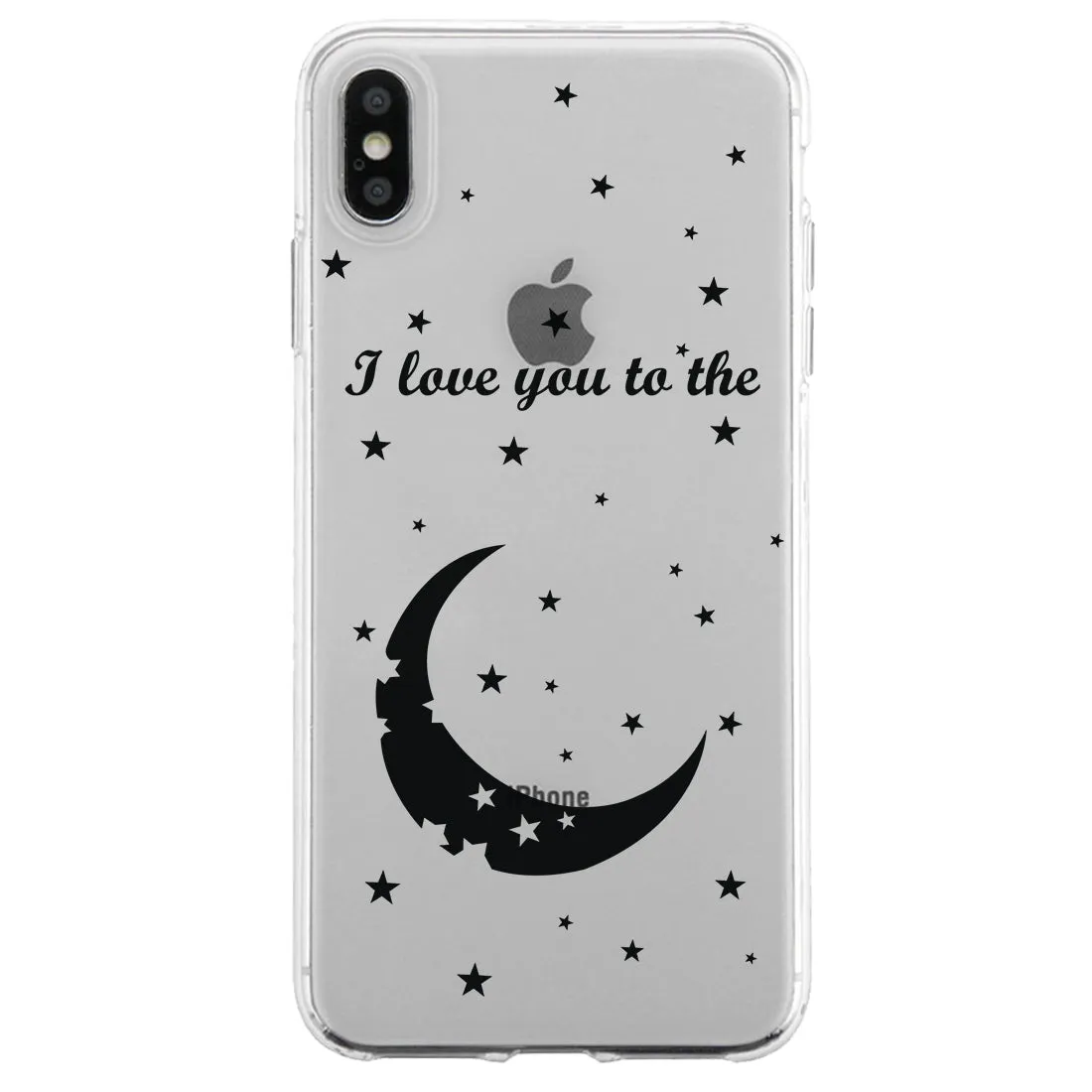 Moon And Back Pattern Couple Matching Phone Cases Humble Sweet Gift