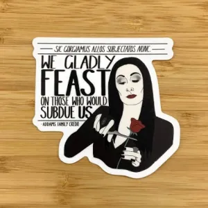 Morticia Addams Sticker