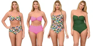MS-CS105 - Wholesale Women's Reversible One-Piece & Two-Piece Swimsuits