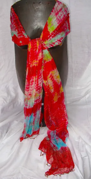 Multi Color Shawl (Red)