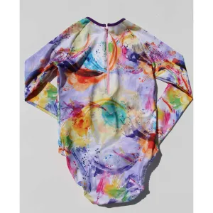 MULTICOLORED LONG SLEEVE SWIMSUIT