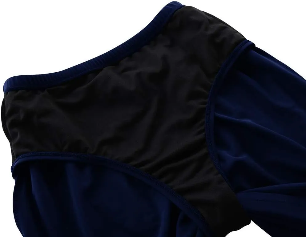Mycoco Women's Swim Skirt High Waisted UV 50  Modest Swimsuit with Built-in Brief Tankini Bottom