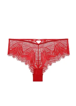 NATASHA Plus Sexy Red Lace Boyshorts Panties