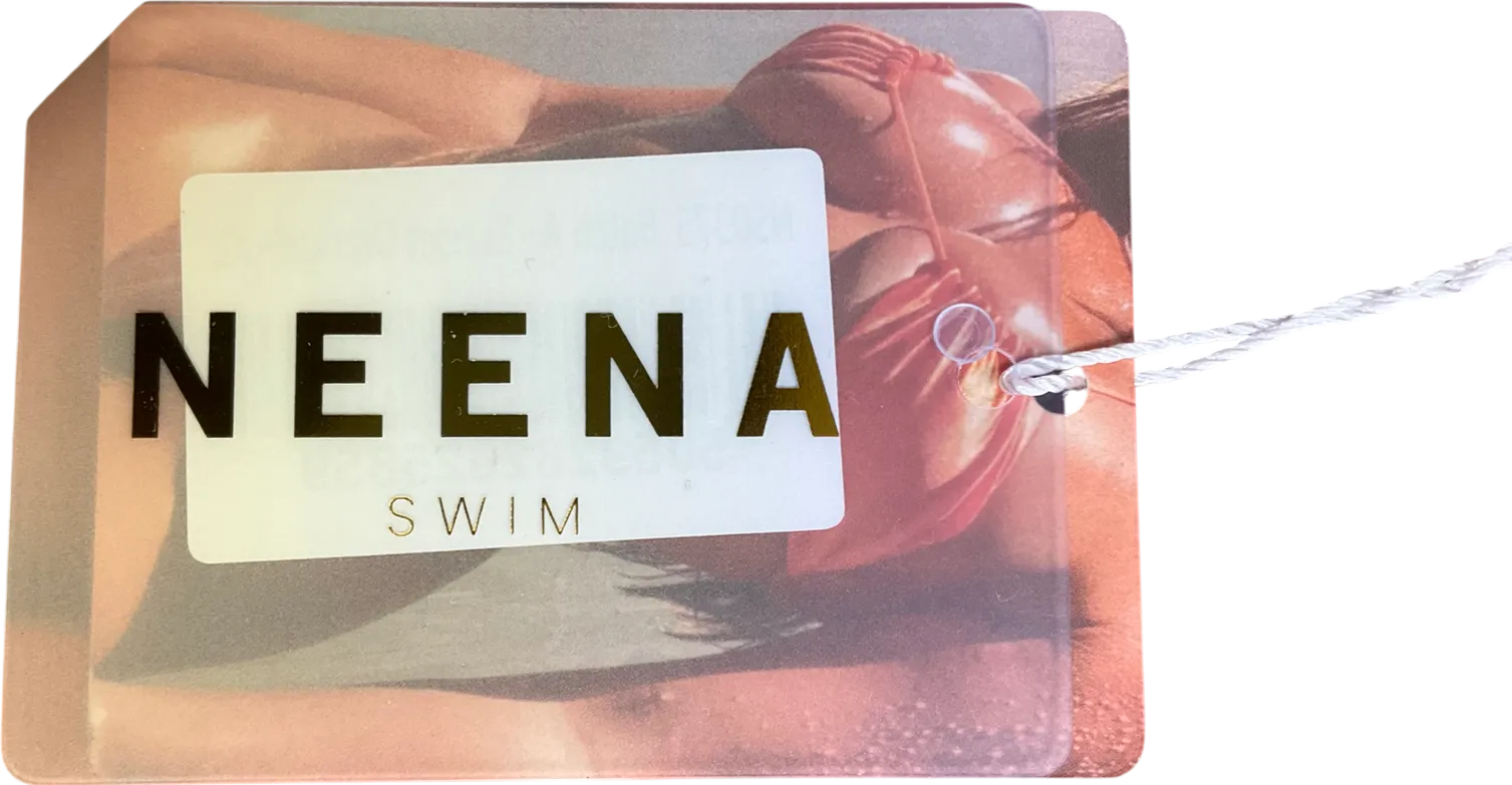 NEENA SWIM Hipster Bikini Bottoms  In Sunset Orange UK XL