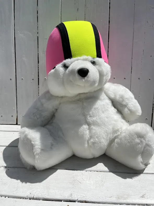 Neoprene Swim Cap - PolarBear Cap Two Color Strapless
