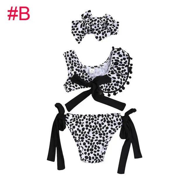 New Fashion Toddler Baby Leopard Print Swimsuit Bikini Sets