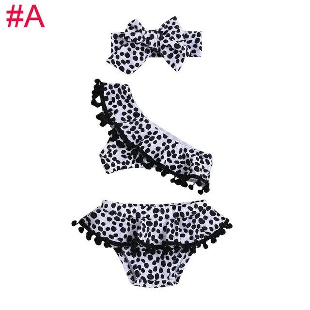 New Fashion Toddler Baby Leopard Print Swimsuit Bikini Sets