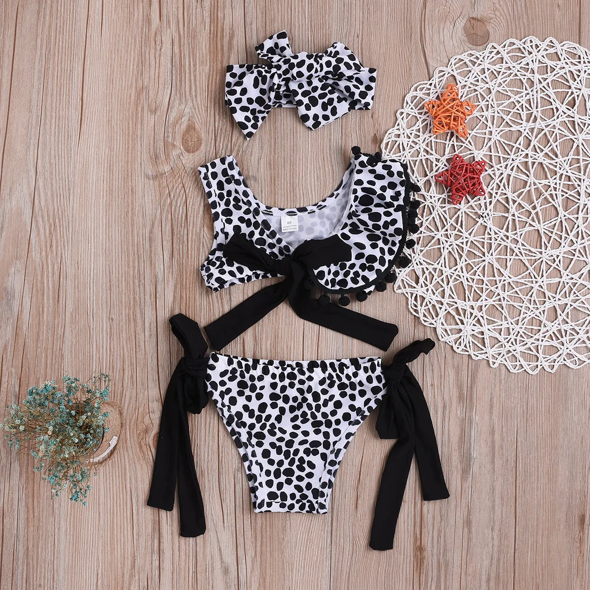 New Fashion Toddler Baby Leopard Print Swimsuit Bikini Sets