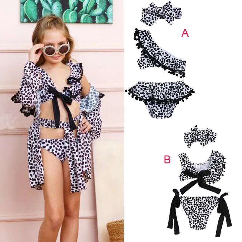 New Fashion Toddler Baby Leopard Print Swimsuit Bikini Sets