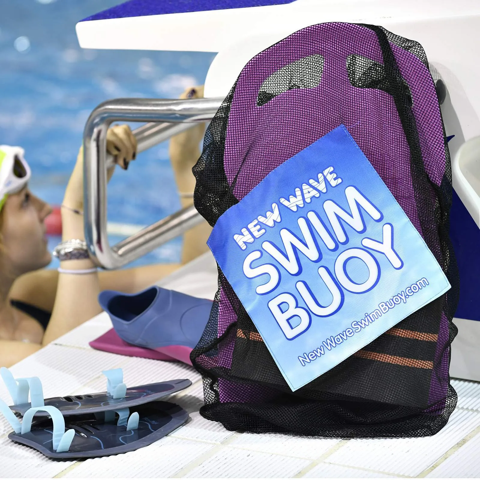 New Wave Mesh Backpack for Triathlon Gear, Swim Equipment & Beach Toys