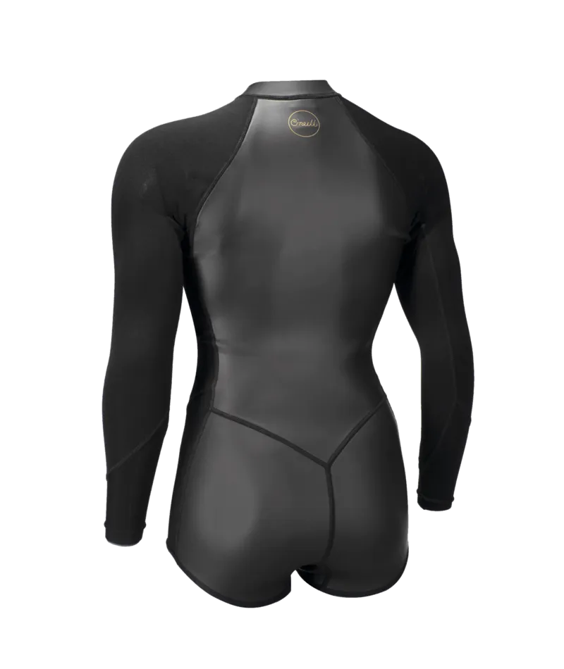 O Neill Bahia 2/1mm Front Zip LS Surf Suit Womens Springsuit