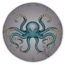 Octopoda Round Sand-Free Towel