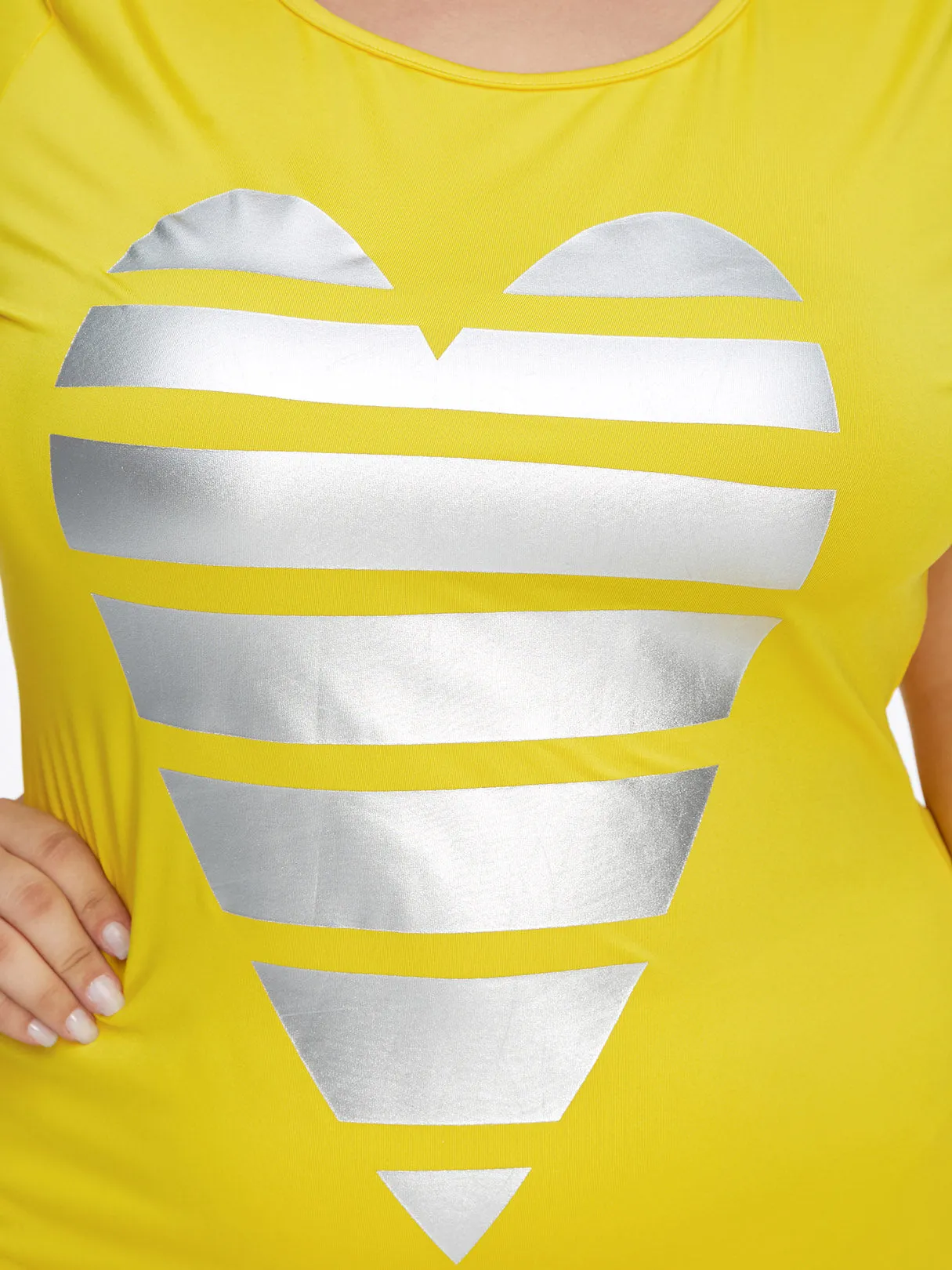 OEM ODM Round Neck Short Sleeve Yellow Plus Size Midi Dress