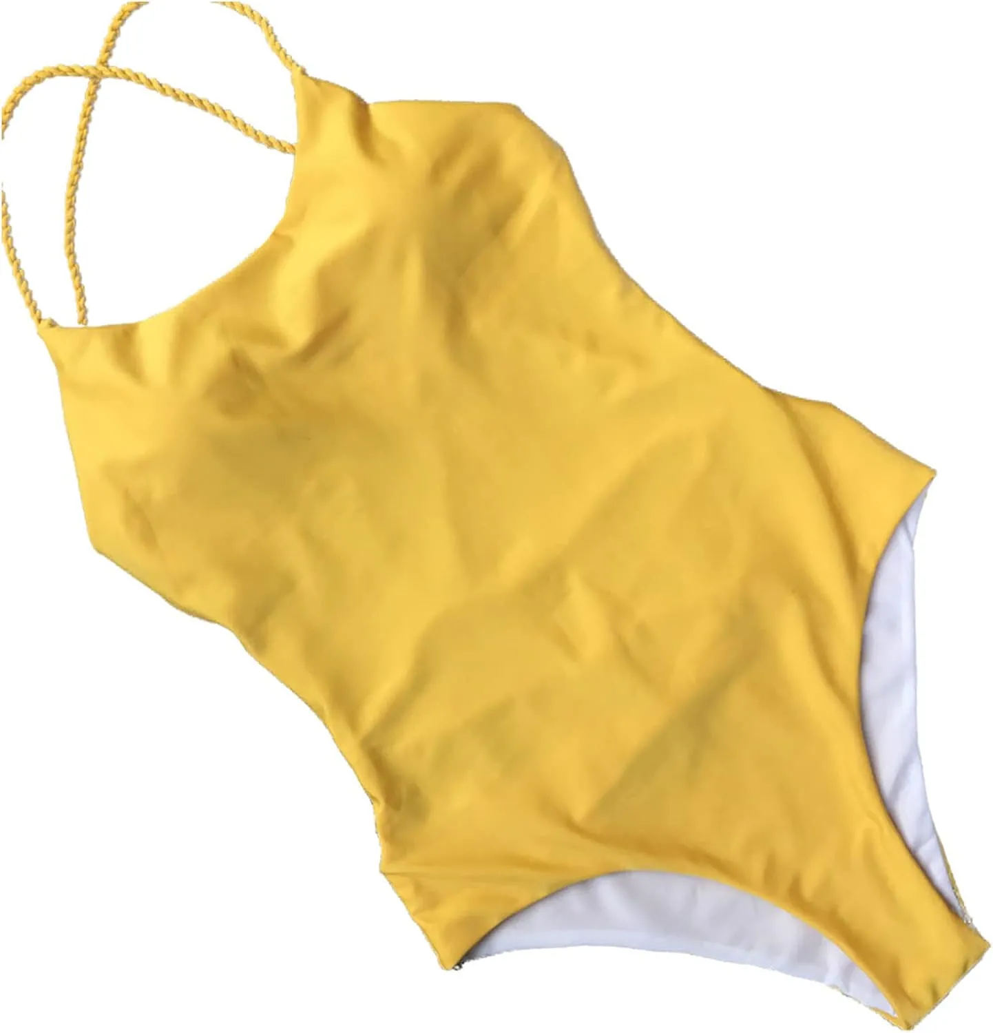 One Piece Swimsuit Women 2025 Sexy Bandage Backless Bikini Swimwear Cheeky Solid High Waisted 1 Piece Bathing Suit