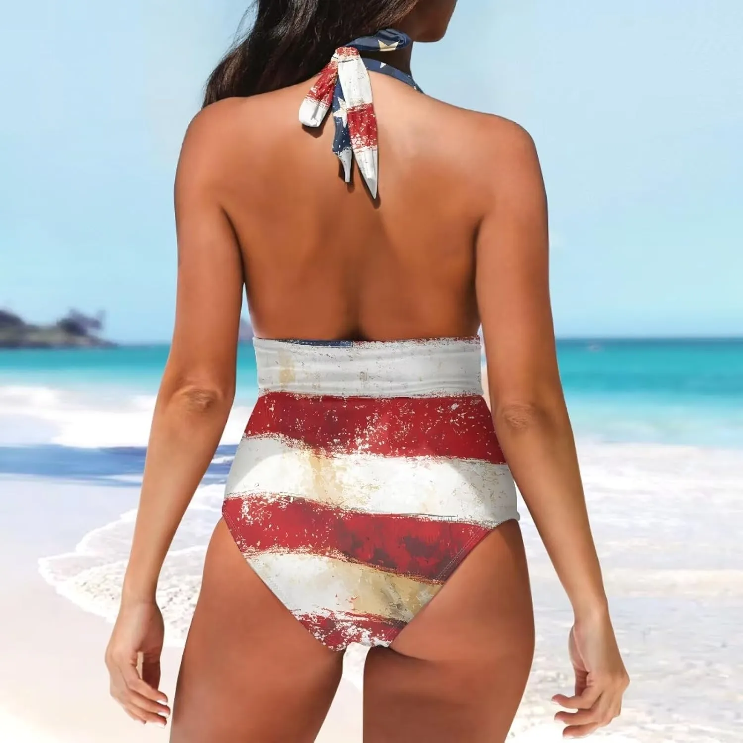 One Piece Swimsuit Women Deep V Neck Cross Back Ruched Sexy Bathing Suit Summer Swimwear