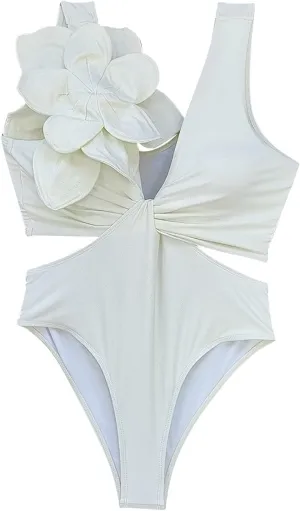One Piece Swimsuit Women Push up Swimsuits Full Coverage Bathing Suit Vintage Padded Retro V Neck Swimwear