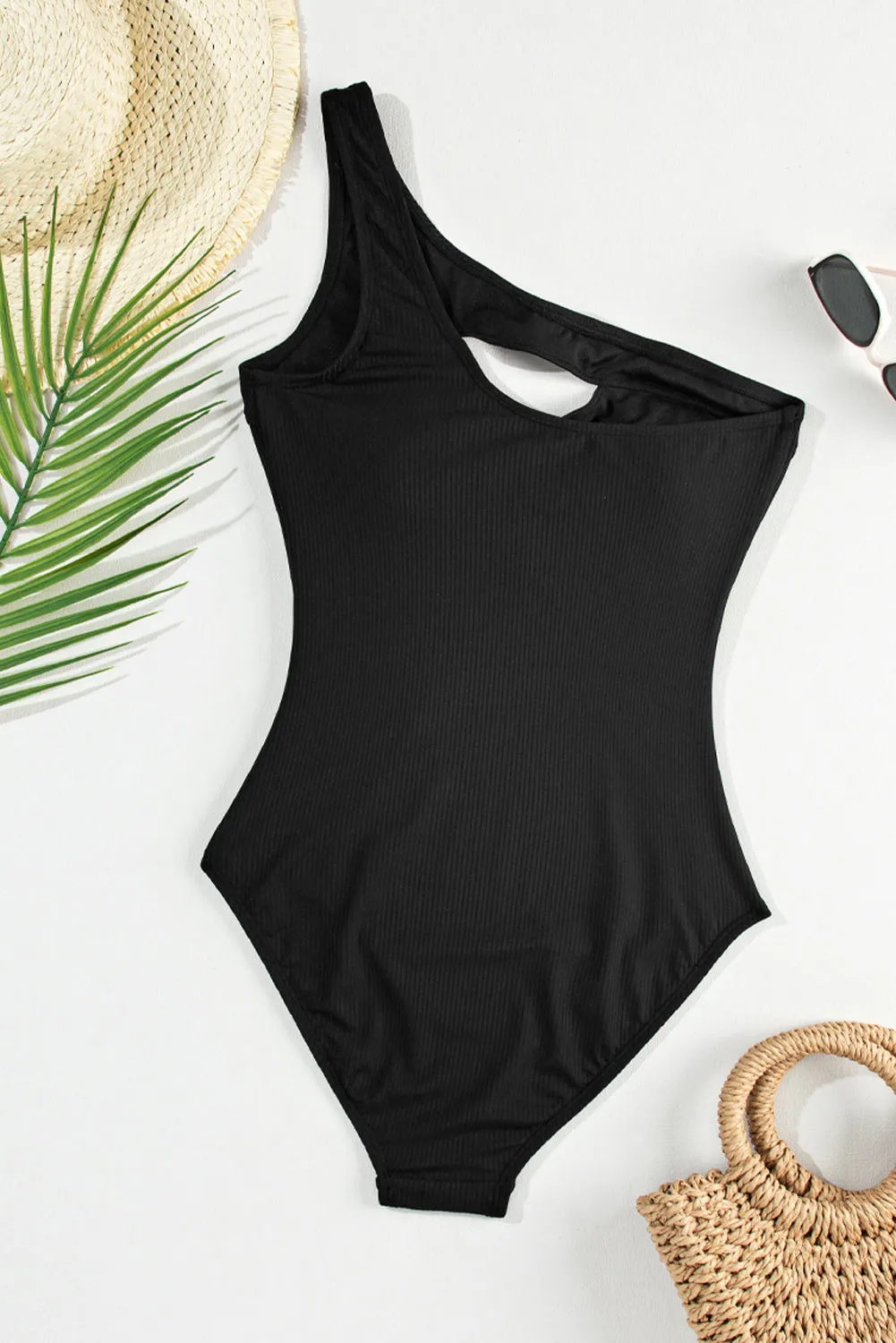 One Shoulder One Piece Swimsuit