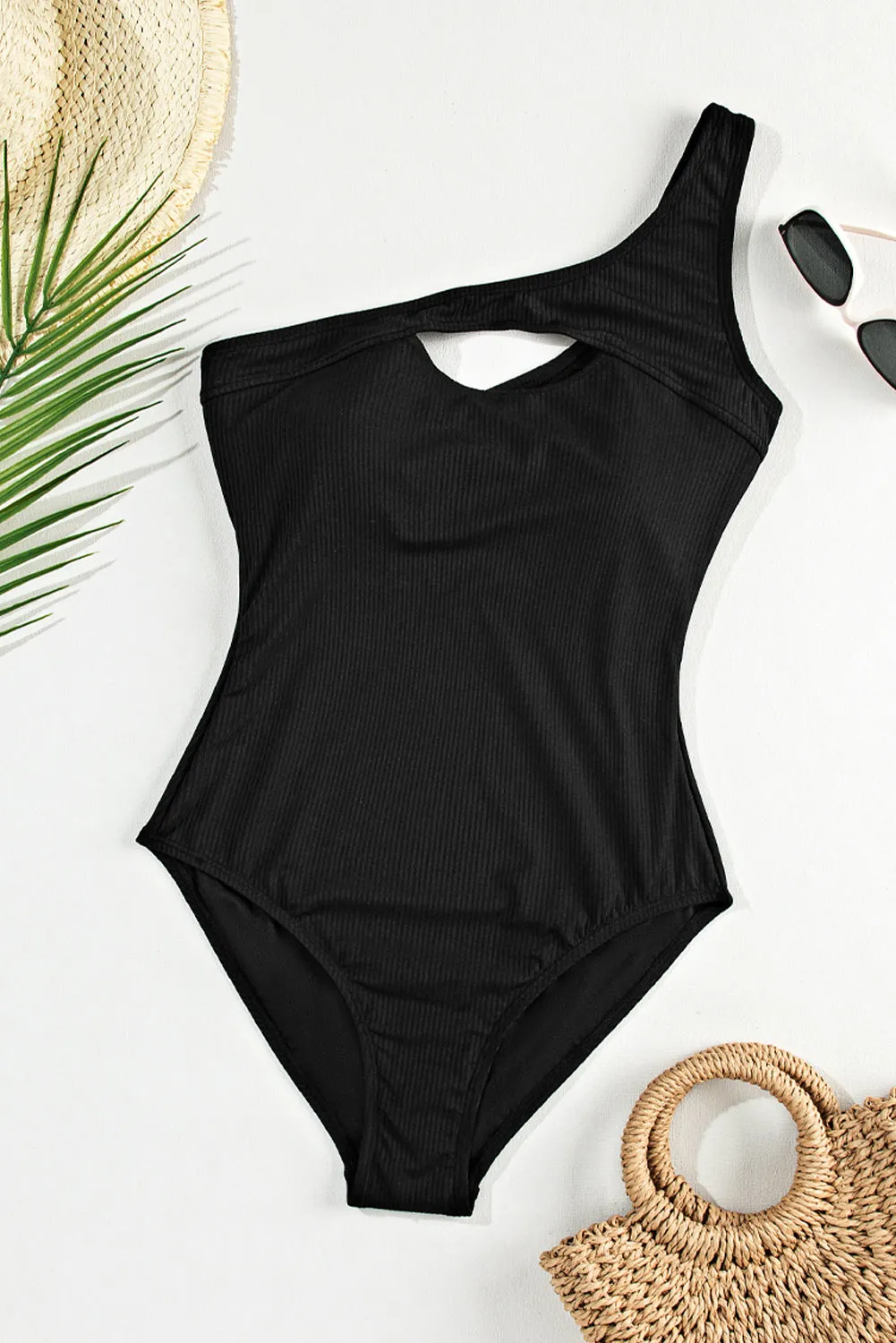 One Shoulder One Piece Swimsuit