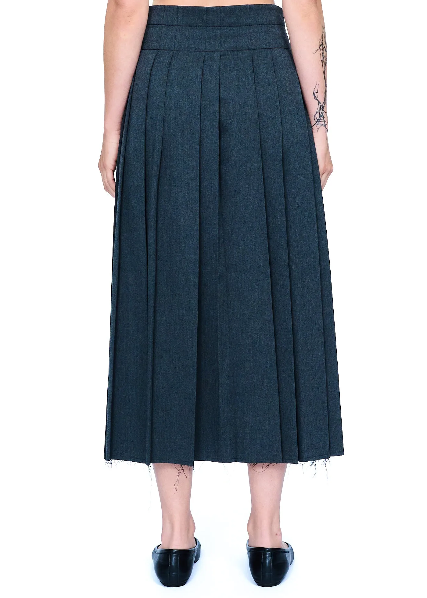 OPEN YY Pleated Wrap Maxi Skirt